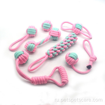 Новый цвет конфеты хлопковая веревка для собачьей игрушки